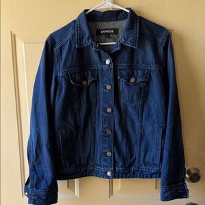Express Women's Dark Blue Jean Jacket